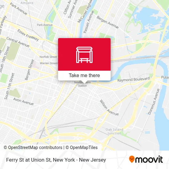Ferry St at Union St map