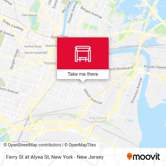 Ferry St at Alyea St map