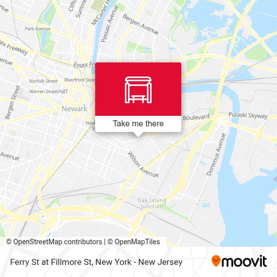 Ferry St at Fillmore St map