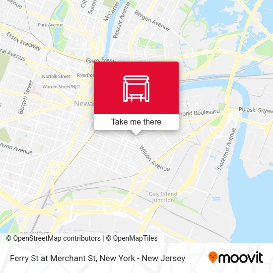 Ferry St at Merchant St map