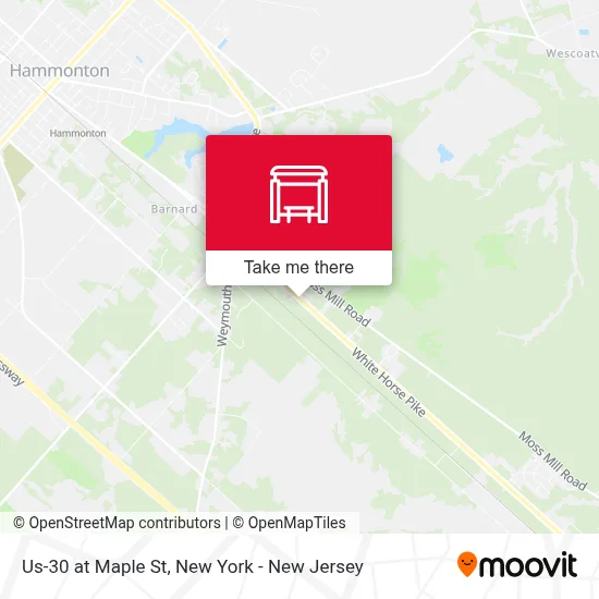 Us-30 at Maple St map