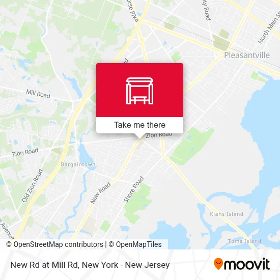 New Rd at Mill Rd map
