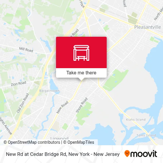 New Rd at Cedar Bridge Rd map