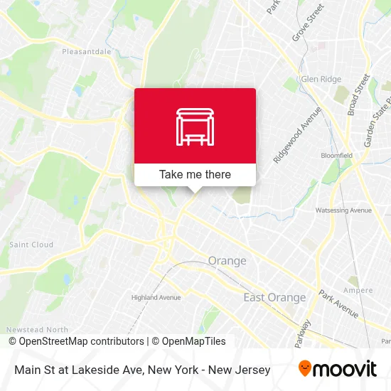 Main St at Lakeside Ave map