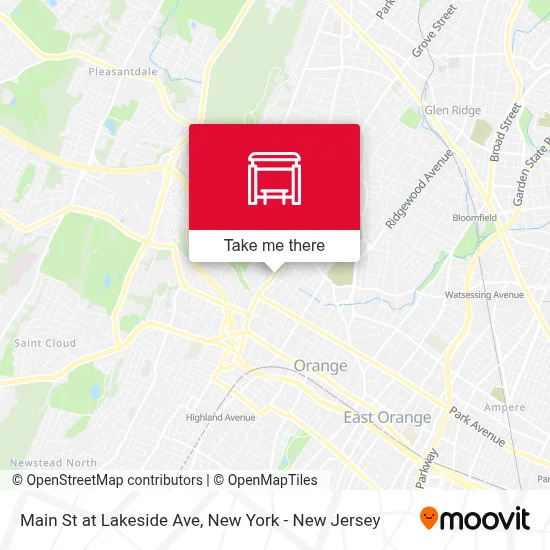 Main St at Lakeside Ave map
