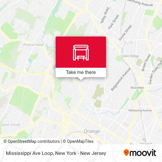 Mississippi Ave Loop map