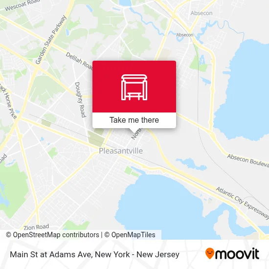 Main St at Adams Ave map