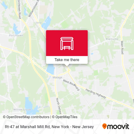 Rt-47 at Marshall Mill Rd map