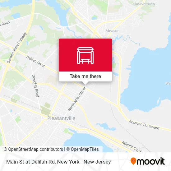 Main St at Delilah Rd map