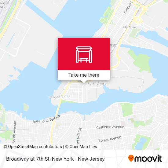 Broadway at 7th St map