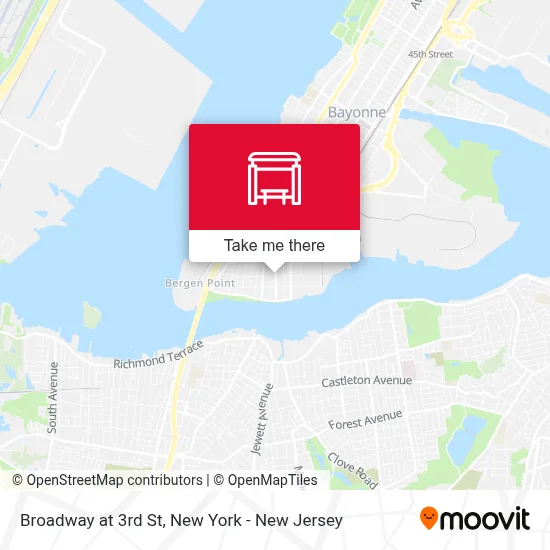 Broadway at 3rd St map