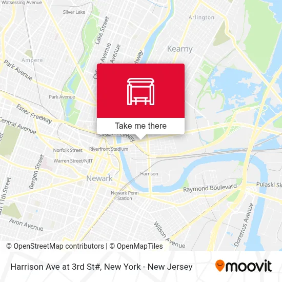 Harrison Ave at 3rd St# map