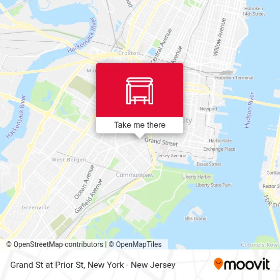 Grand St at Prior St map