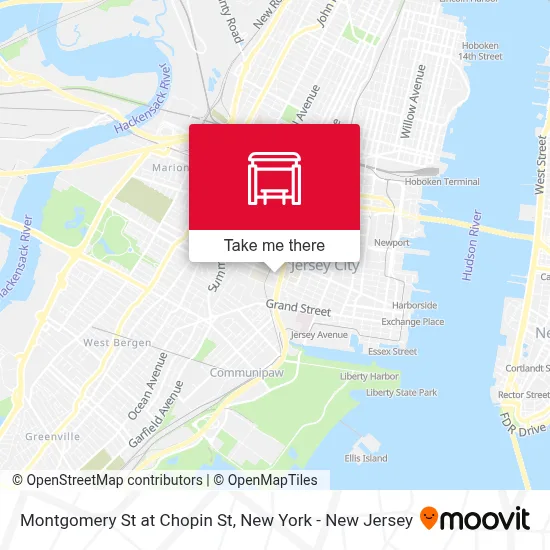Montgomery St at Chopin St map