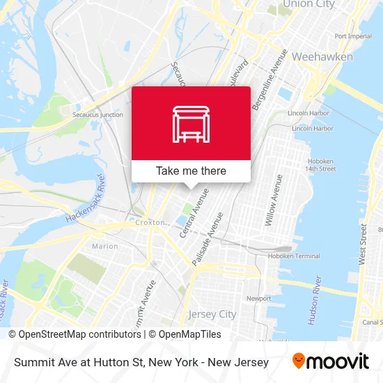 Summit Ave at Hutton St map