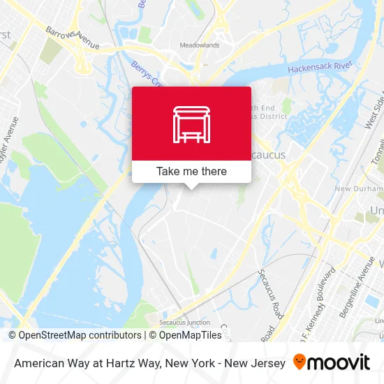 American Way at Hartz Way map