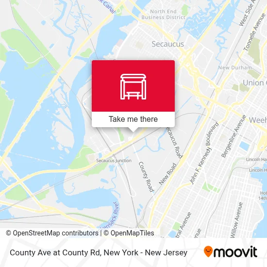 County Ave at County Rd map