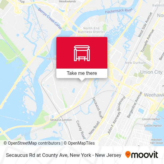Secaucus Rd at County Ave map