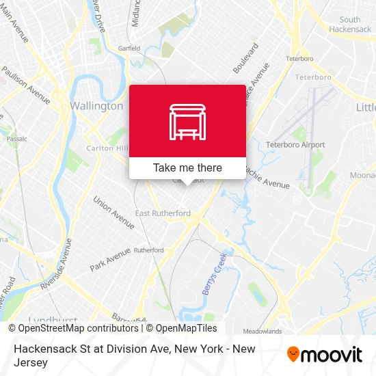 Hackensack St at Division Ave map