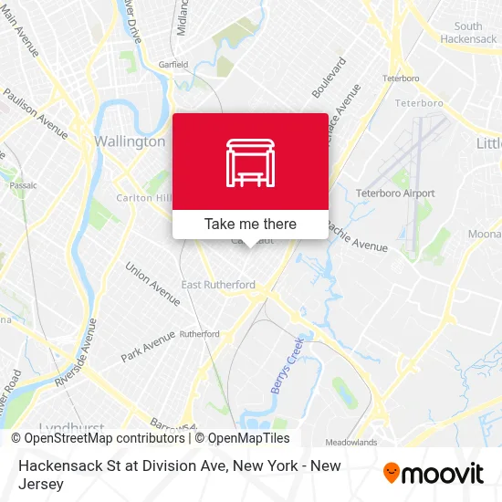 Hackensack St at Division Ave map