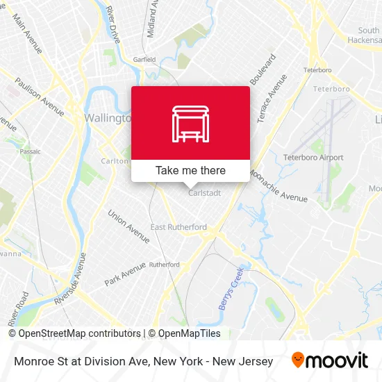 Monroe St at Division Ave map