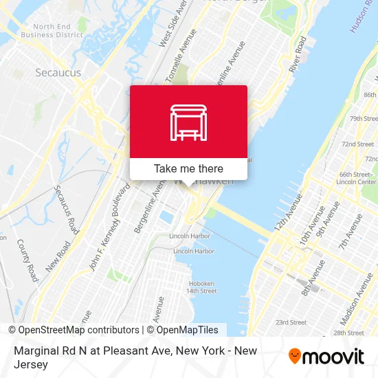Marginal Rd N at Pleasant Ave map