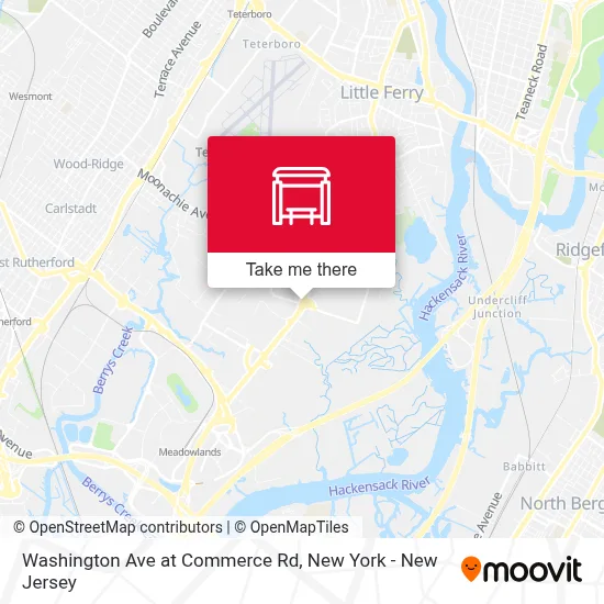 Washington Ave at Commerce Rd map