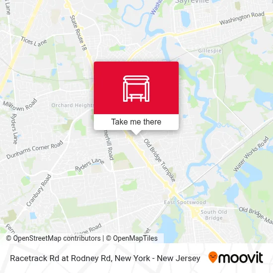 Racetrack Rd at Rodney Rd map