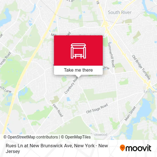 Rues Ln at New Brunswick Ave map