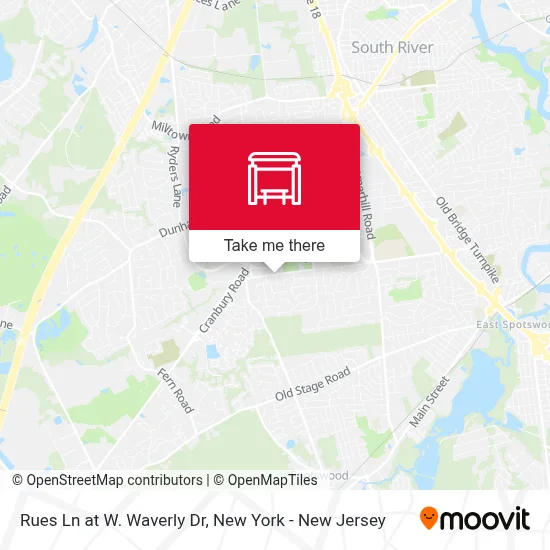 Rues Ln at W. Waverly Dr map