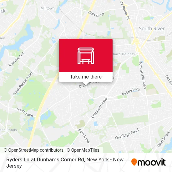 Ryders Ln at Dunhams Corner Rd map