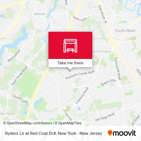 Ryders Ln at Red Coat Dr# map