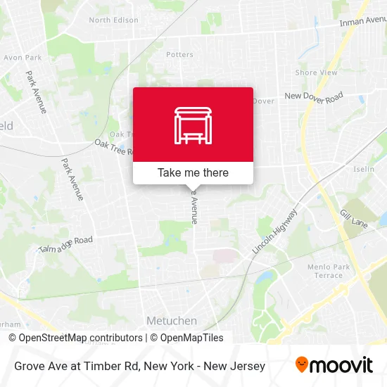 Grove Ave at Timber Rd map