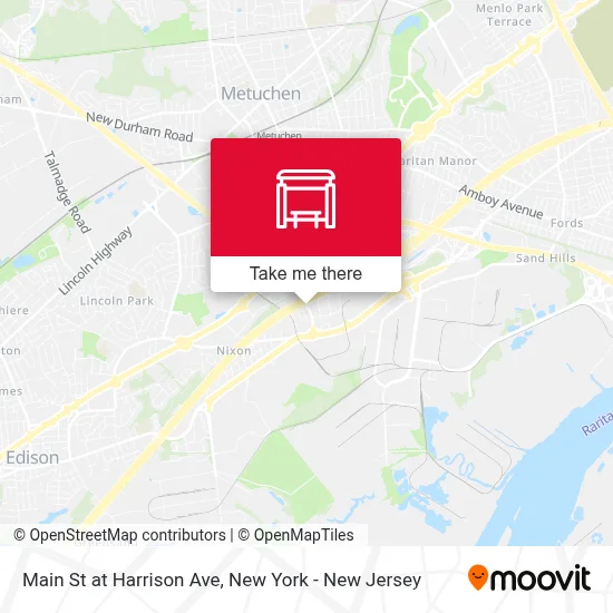 Main St at Harrison Ave map