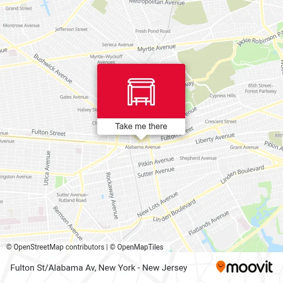 Fulton St/Alabama Av map