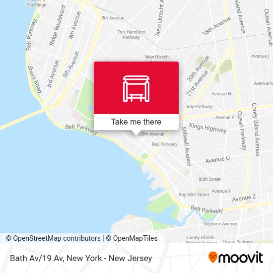 Bath Av/19 Av map