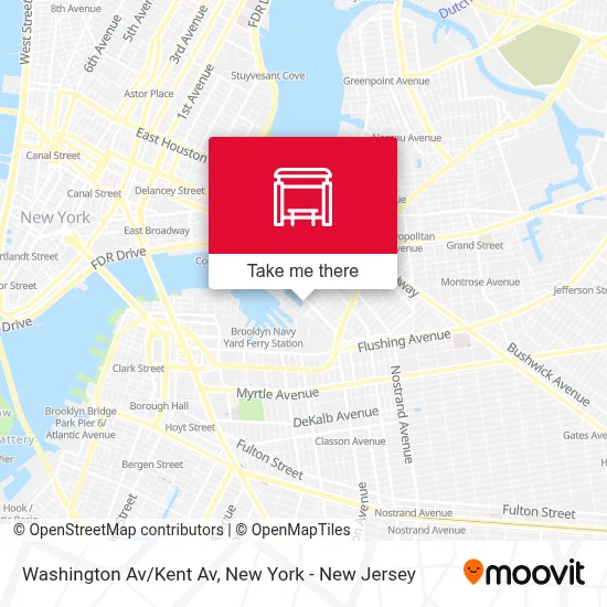 Washington Av/Kent Av map