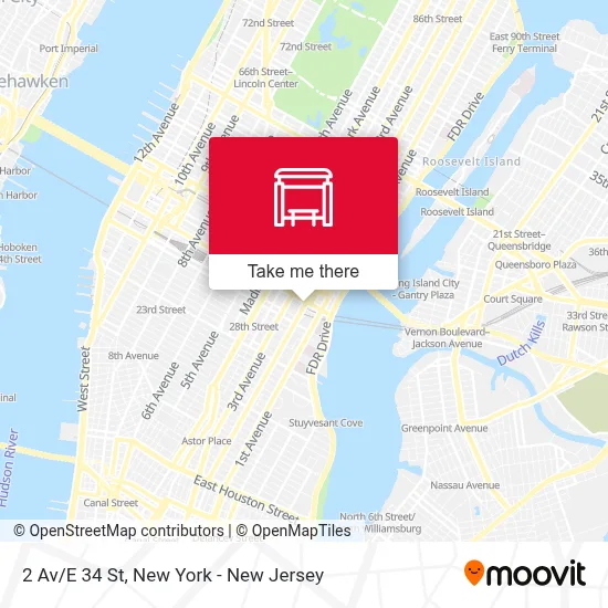 2 Av/E 34 St map