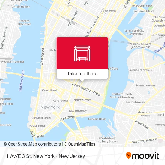 1 Av/E 3 St map