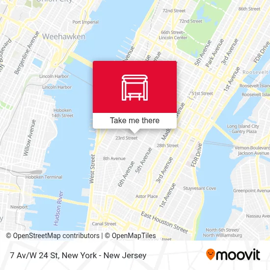 7 Av/W 24 St map