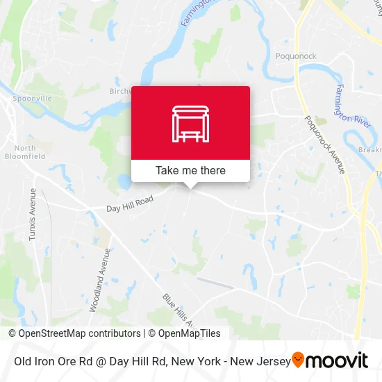 Old Iron Ore Rd @ Day Hill Rd map