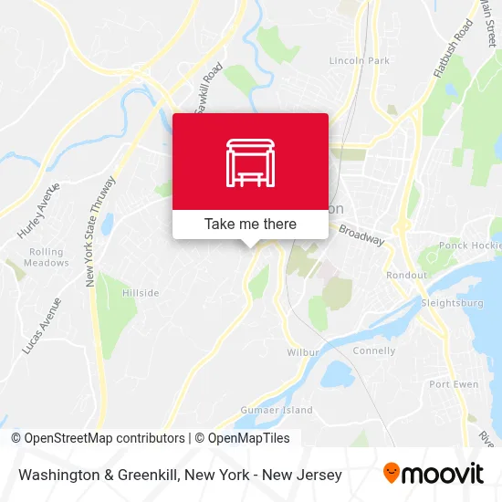 Washington & Greenkill map