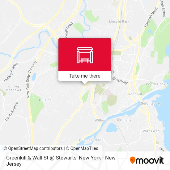 Greenkill & Wall St @ Stewarts map