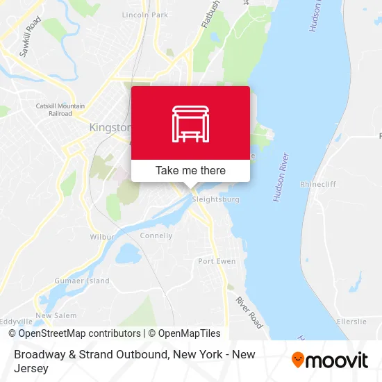 Broadway & Strand Outbound map