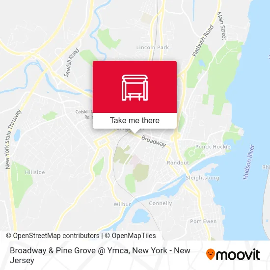 Broadway & Pine Grove @ Ymca map