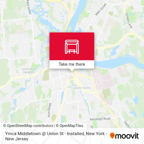 Ymca Middletown @ Union St - Installed map