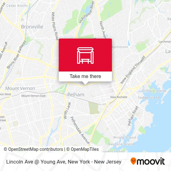 Lincoln  Ave @ Young Ave map