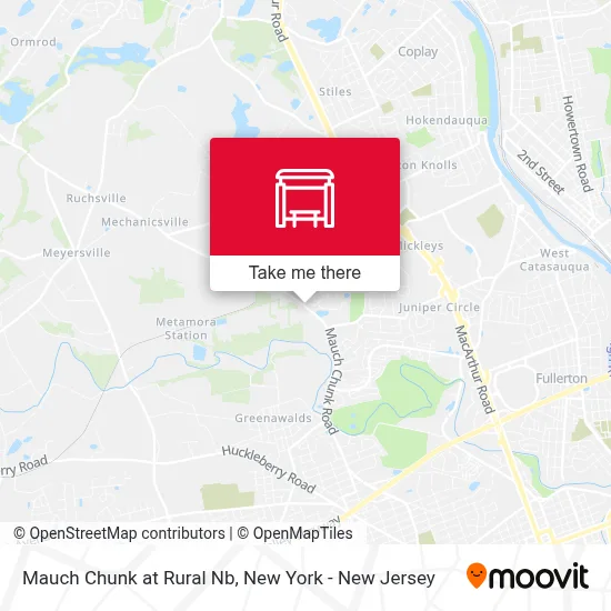 Mauch Chunk at Rural Nb map