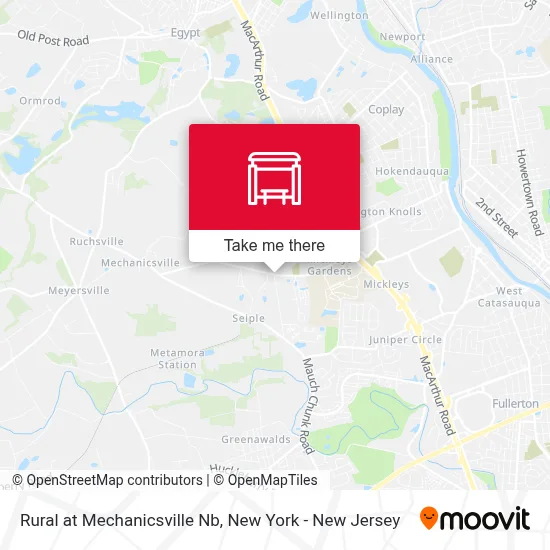 Rural at Mechanicsville Nb map