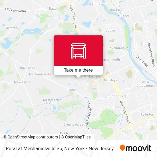 Rural at Mechanicsville Sb map